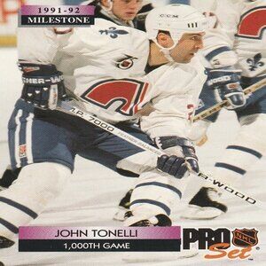 John Tonelli - 1992 Pro Set Milestone Hockey Card